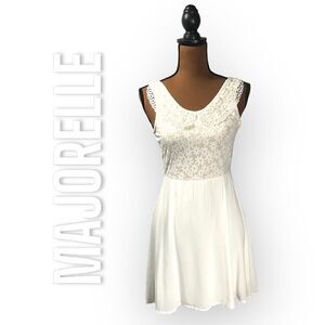 MAJORELLE Revolve Daisy Printed Lace Fit & Flare Open Back Mini Dress Women’s M